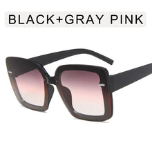 Load image into Gallery viewer, 2023 Gradient Oversized Sunglasses for Women  Brand Designer Square Sun Glasses Ladies Big Frame Eyewear UV400