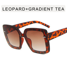 Load image into Gallery viewer, 2023 Gradient Oversized Sunglasses for Women  Brand Designer Square Sun Glasses Ladies Big Frame Eyewear UV400