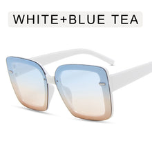 Load image into Gallery viewer, 2023 Gradient Oversized Sunglasses for Women  Brand Designer Square Sun Glasses Ladies Big Frame Eyewear UV400