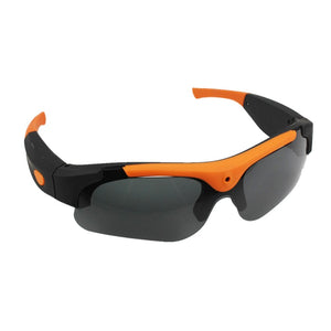 2023 HD Camera Smart Glasses Black/Orange Polarized Lens Sunglasses Camera Action Sports Camera Glasses Sunglasses