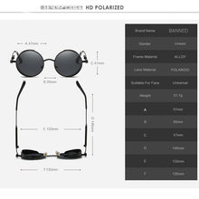 Load image into Gallery viewer, 2023 HD Polarized Round Metal Sunglasses UV400 Men&#39;s Sun glasses Feminin Women&#39;s Vintage Gafas De Sol Metal Goggles With box