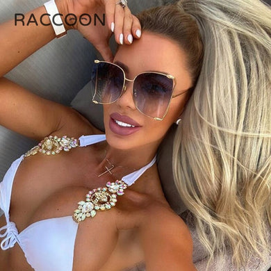 2023 Half Frame Brand Designer Glasses Women Square Pearl Famous Sunglasses Female Oversized Clear Pink Eyewear Ladies