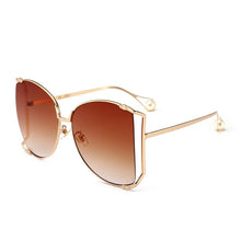 Carica l&#39;immagine nel visualizzatore di Gallery, 2023 Half Frame Brand Designer Glasses Women Square Pearl Famous Sunglasses Female Oversized Clear Pink Eyewear Ladies