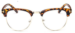 2022  Half Metal Women Glasses Frame Men Eyeglasses Frame Vintage SquareClear Glasses Optical Spectacle Frame spectacles
