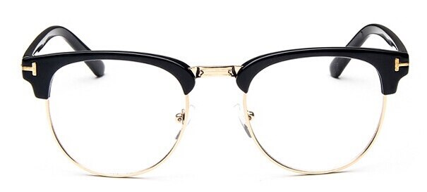 2022  Half Metal Women Glasses Frame Men Eyeglasses Frame Vintage SquareClear Glasses Optical Spectacle Frame spectacles