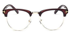 2022  Half Metal Women Glasses Frame Men Eyeglasses Frame Vintage SquareClear Glasses Optical Spectacle Frame spectacles