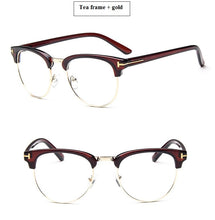 Load image into Gallery viewer, 2022  Half Metal Women Glasses Frame Men Eyeglasses Frame Vintage SquareClear Glasses Optical Spectacle Frame spectacles