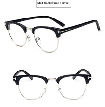 Load image into Gallery viewer, 2022  Half Metal Women Glasses Frame Men Eyeglasses Frame Vintage SquareClear Glasses Optical Spectacle Frame spectacles