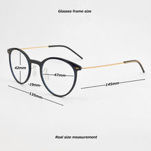 Carica l&#39;immagine nel visualizzatore di Gallery, 2022 Hand-made Denmark Brand Design Ultralight Glasses Frame Men Women Myopia Prescription Round Eyeglasses Oculos De Grau 6537