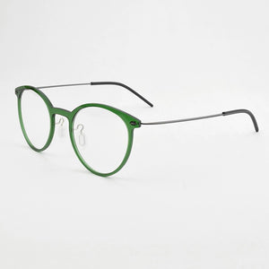 2022 Hand-made Denmark Brand Design Ultralight Glasses Frame Men Women Myopia Prescription Round Eyeglasses Oculos De Grau 6537