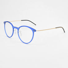 Carica l&#39;immagine nel visualizzatore di Gallery, 2022 Hand-made Denmark Brand Design Ultralight Glasses Frame Men Women Myopia Prescription Round Eyeglasses Oculos De Grau 6537