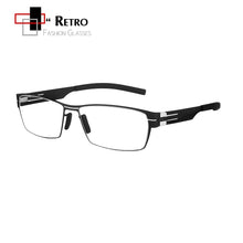 Carica l&#39;immagine nel visualizzatore di Gallery, 2023  Square Eyewear Frames  Screwless Optical Prescription Glasses Frames Men Myopia Eyeglasses Business Spectacles