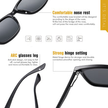 Load image into Gallery viewer, 2023  Square Sunglasses For Men Polarized Women Leopard Tea Color Travelling Goggle Anti-Glare gafas de sol hombre