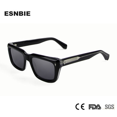 2023  Thick Acetate Sunglasses Men Brand Designer Rivet Square Sun Glasses For Women Oversized UV400 Shades Male
