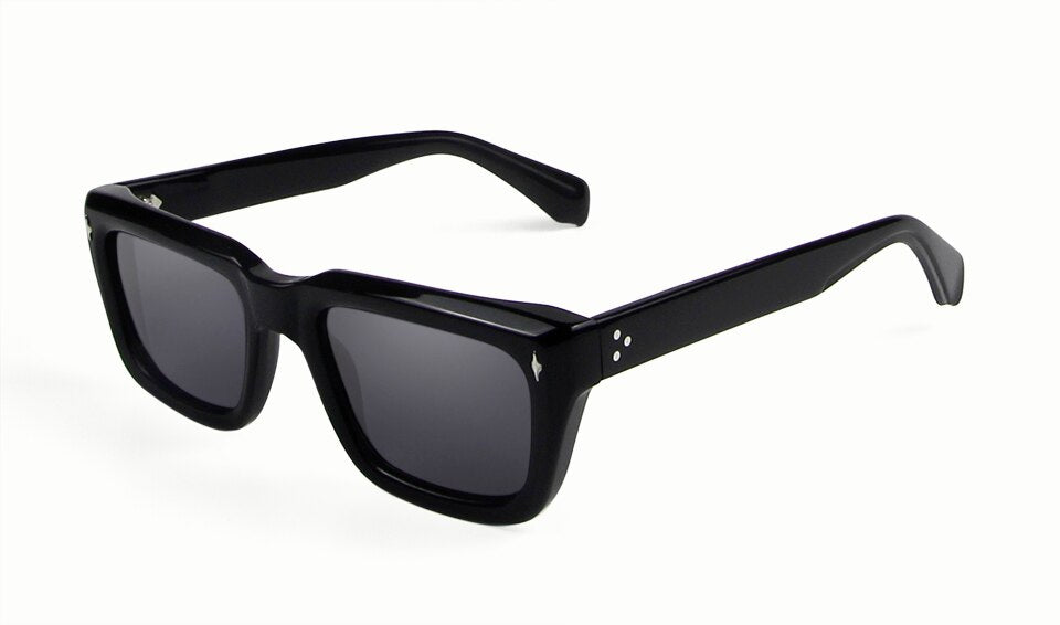2023  Thick Acetate Sunglasses Men Brand Designer Rivet Square Sun Glasses For Women Oversized UV400 Shades Male