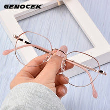Load image into Gallery viewer, 2023  Women Titanium Optical Eyeglasses Frame Women Retro Round Myopia Prescription Glasses Frame Lady Alloy Eyewear