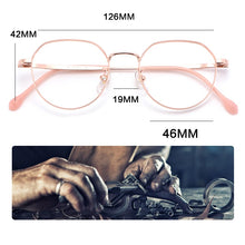 Load image into Gallery viewer, 2023  Women Titanium Optical Eyeglasses Frame Women Retro Round Myopia Prescription Glasses Frame Lady Alloy Eyewear