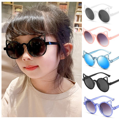 2023 Kids Sunglasses Beautyeye Girls Brand Cat Eye Children Glasses Boys UV400 Lens Baby Sun glasses Cute Eyewear Shades Goggles
