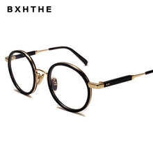 Load image into Gallery viewer, 2023 Korea Men Round Acetate Alloy Optical Glasses Frame Women Retro Myopia Prescription Eyeglasses Frame Vintage Eyewear