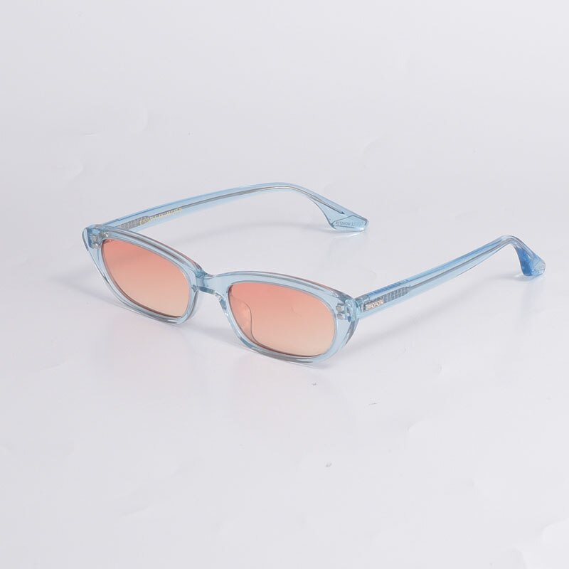 2023  Korean Brand GENLTE DUA Sunglasses Aceate Oval UV400 Sun Glasses Women Men With Original Box