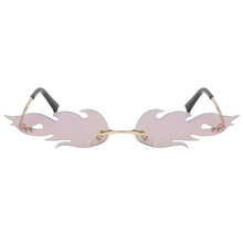 Load image into Gallery viewer, 2023 Latest Rimless Flame Sunglasses Men And Women Metal Rimless Trend Cat Eye Sunglasses Small Mirror Sunglasses UV400