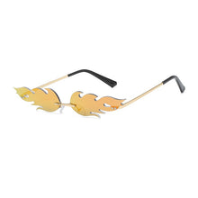 Load image into Gallery viewer, 2023 Latest Rimless Flame Sunglasses Men And Women Metal Rimless Trend Cat Eye Sunglasses Small Mirror Sunglasses UV400