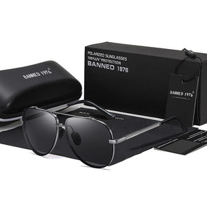 2023 Latest Men Quality Sunglasses Male Driving Cool Aviation TAC Metal Sun glasses Man Eyewear UV400 original Oculos