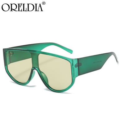 2023 Latest Trendy One-Piece Sunglasses Female Personality Glasses Semi-Circle Big Frame Trendy Men's Sunglasses UV400