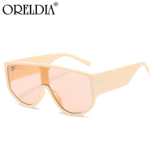 Load image into Gallery viewer, 2023 Latest Trendy One-Piece Sunglasses Female Personality Glasses Semi-Circle Big Frame Trendy Men&#39;s Sunglasses UV400