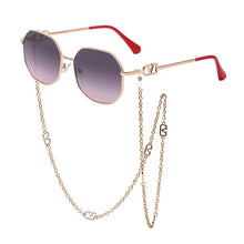 Load image into Gallery viewer, 2023 Luxery Metal Sunglasses Mask Chain Bohemian Letter Charm Face Mask Anti-skid Glasses Chain Jewelry for Women 7097