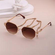 Load image into Gallery viewer, 2023 Luxery Metal Sunglasses Mask Chain Bohemian Letter Charm Face Mask Anti-skid Glasses Chain Jewelry for Women 7097