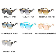 Load image into Gallery viewer, 2023  Big Square Sunglasses Women Brand Designer Retro Blue Sun Glasses For Female Oversized Black Shades Oculos UV400