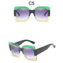 Carica l&#39;immagine nel visualizzatore di Gallery, 2023  Big Square Sunglasses Women Brand Designer Retro Clear Sun Glasses For Female Oversized Black Shades Oculos UV400