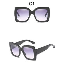 Carica l&#39;immagine nel visualizzatore di Gallery, 2023  Big Square Sunglasses Women Brand Designer Retro Clear Sun Glasses For Female Oversized Black Shades Oculos UV400