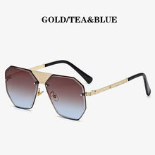 Load image into Gallery viewer, 2023  Brand Design Metal Maibakh Men&#39;s Sunglasses Trimming Frameless Toad Personality Hollow Punk Ladies Glasses