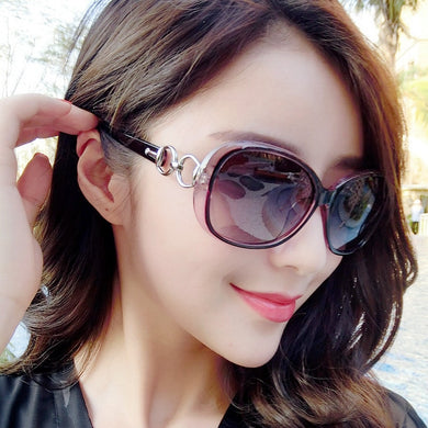 2023  Brand Design Rhinestone Polarized Sunglasses Women Lady Elegant Big Sun Glasses Female Eyewear Oculos De Sol