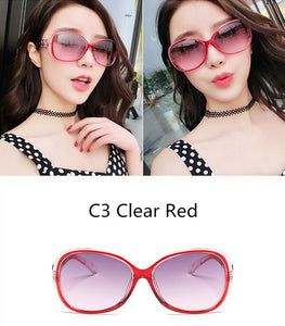 2023  Brand Design Rhinestone Polarized Sunglasses Women Lady Elegant Big Sun Glasses Female Eyewear Oculos De Sol