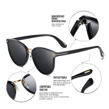 Load image into Gallery viewer, 2023  Brand Design Round Polarized Sunglasses Women Gradient Lenses Ladies  Sun Glasses Shades for Women