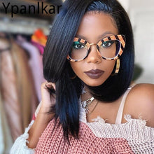 Load image into Gallery viewer, 2023  Brand Designer Anti Blue Light Cat Eye Glasses Women Cat Eye Eyeglasses Female Trendy Big Frame Clear Eyewea