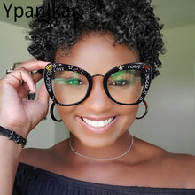 Load image into Gallery viewer, 2023  Brand Designer Anti Blue Light Cat Eye Glasses Women Cat Eye Eyeglasses Female Trendy Big Frame Clear Eyewea