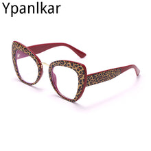 Load image into Gallery viewer, 2023  Brand Designer Anti Blue Light Cat Eye Glasses Women Cat Eye Eyeglasses Female Trendy Big Frame Clear Eyewea