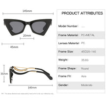 Load image into Gallery viewer, 2023  Brand Designer Cat Eye Sunglasses Women Travel Popular Vintage Sun Glasses Female Sexy Ladies UV400 Shades