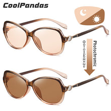 Load image into Gallery viewer, 2023  Brand Diamond Square Photochromic Sunglasses Women Polarized Tinted lens Anti-glare Sun Glasses lunette soleil femme