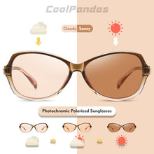 Load image into Gallery viewer, 2023  Brand Diamond Square Photochromic Sunglasses Women Polarized Tinted lens Anti-glare Sun Glasses lunette soleil femme