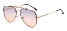 Load image into Gallery viewer, 2023  Brand Sunglasses Women Pilot Style  Popular Brown Gradient Sun Glasses Metal Frame Gorgeous Eyewear Oculos