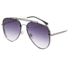 Load image into Gallery viewer, 2023  Brand Sunglasses Women Pilot Style  Popular Brown Gradient Sun Glasses Metal Frame Gorgeous Eyewear Oculos