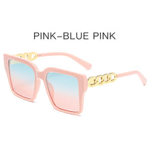 Load image into Gallery viewer, 2023  Designer Sunglasses Women Square Oversized Eyewear Shades for Ladies Blue Pink Gradient Sun Glasses