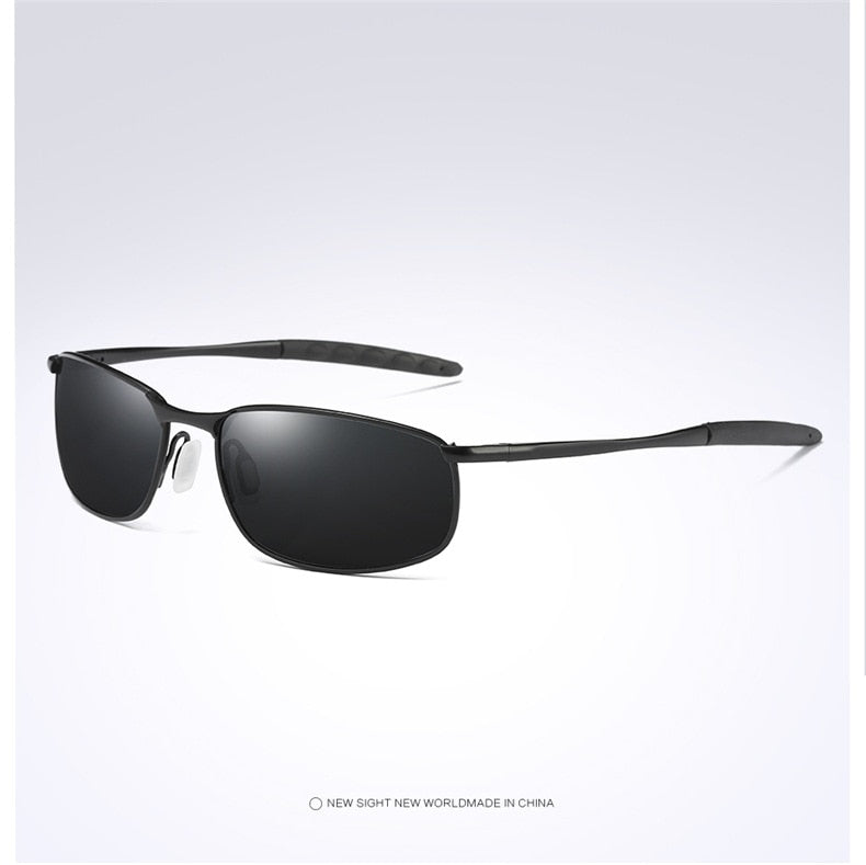 2022  HD Polarized Sunglasses for Mens Silver Metal Frame Driving Pilot Glasses Eyewear Male Black Shades Gafas De Sol