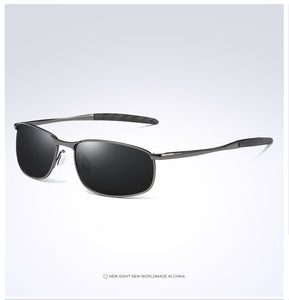 2022  HD Polarized Sunglasses for Mens Silver Metal Frame Driving Pilot Glasses Eyewear Male Black Shades Gafas De Sol