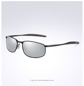 2022  HD Polarized Sunglasses for Mens Silver Metal Frame Driving Pilot Glasses Eyewear Male Black Shades Gafas De Sol